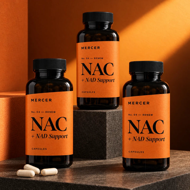 Mercer NAC + NAD Support Capsules — 3 unit bundle