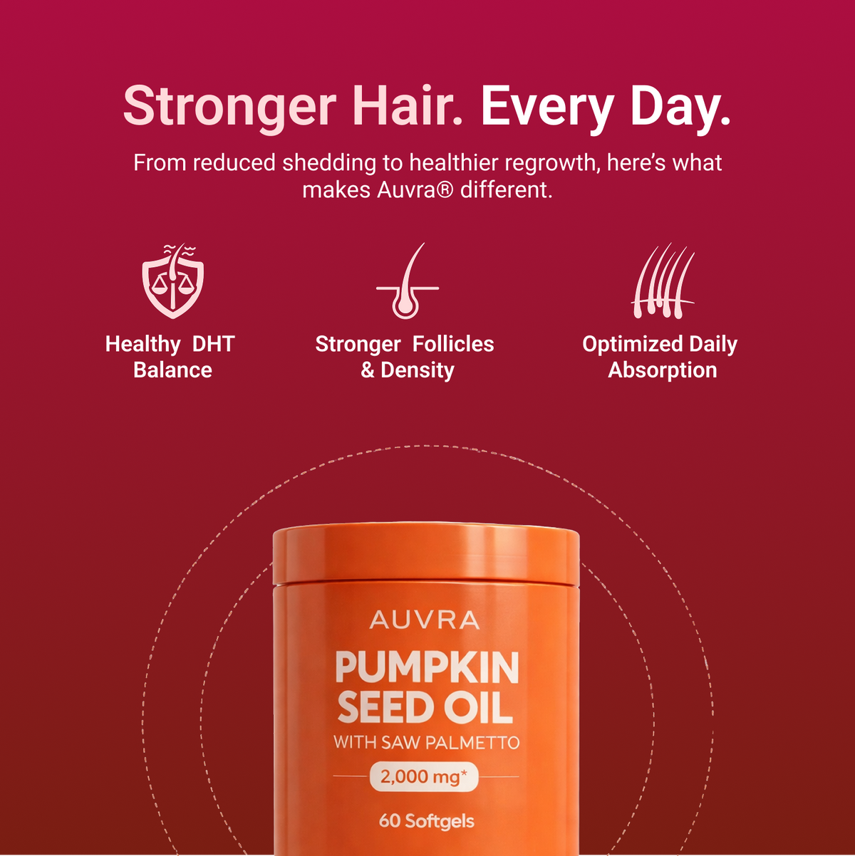 AUVRA®  Pumpkin Seed Oil Softgels