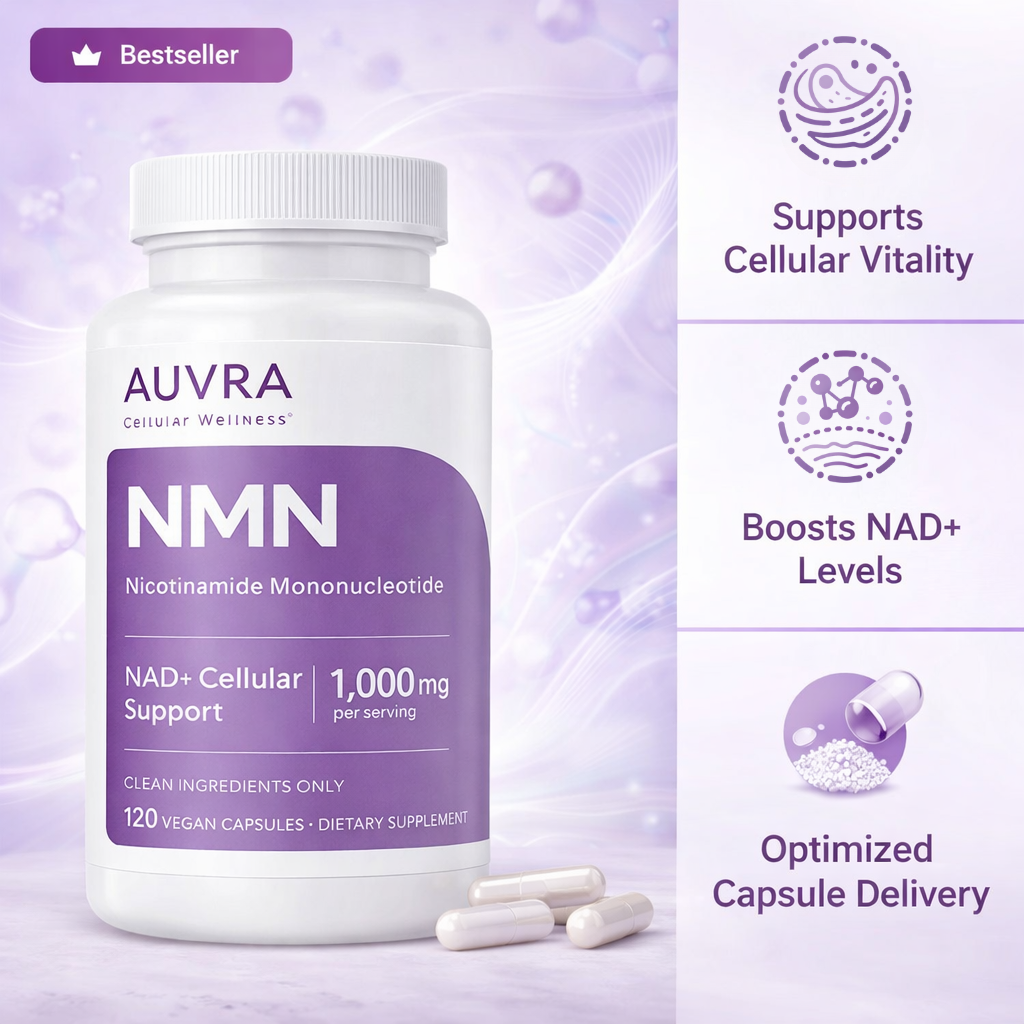 Supports NAD+ levels & cellular energy