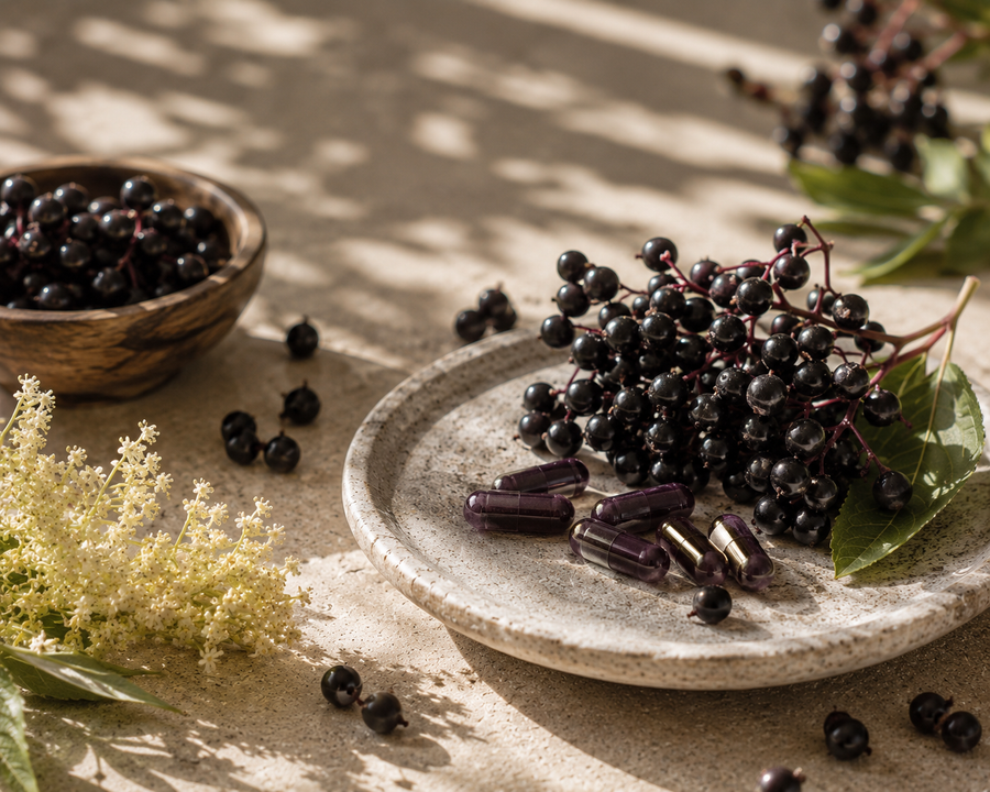 Fresh elderberries