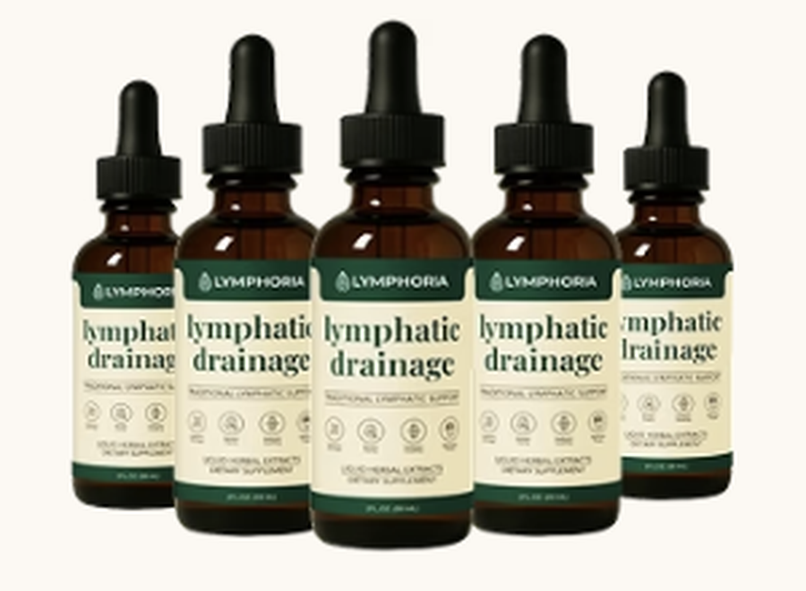 Lymphoria Lymphatic Drainage - Buy 3, Get 2 FREE (5 x 59 mL)
